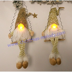 55cm  Golden swing with light big nose Elf