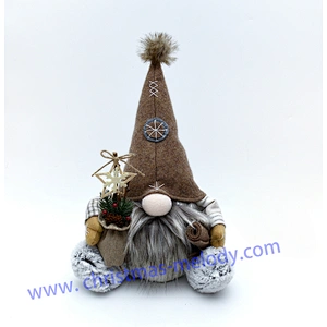 40cm  Coffee elf with feet