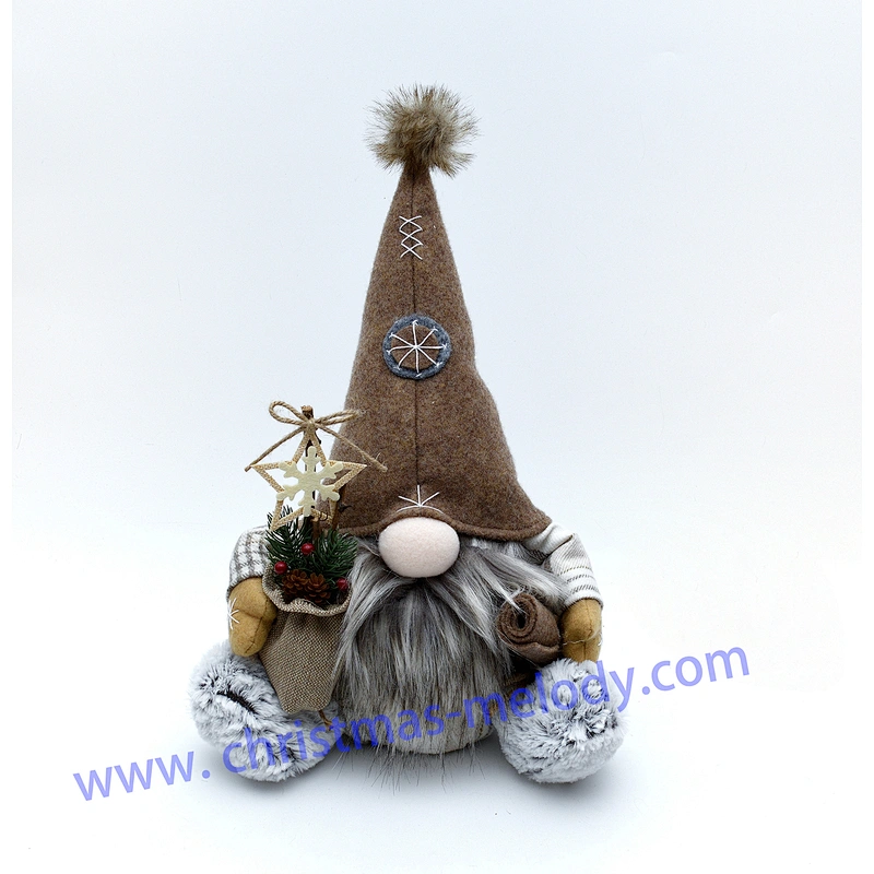 40cm  Coffee elf with feet