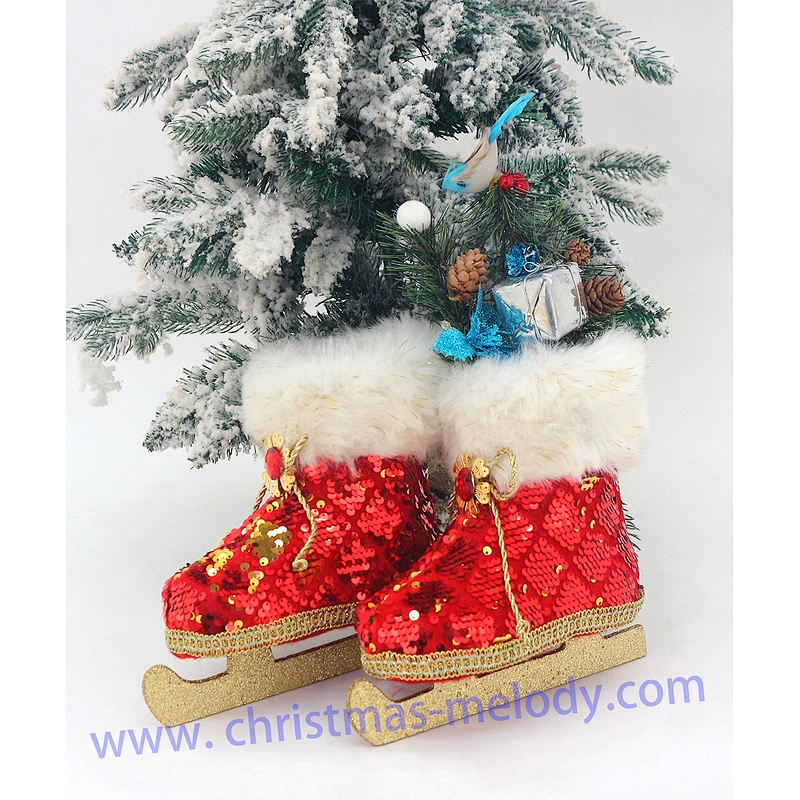 20*20cm Ice skate wreath  ice skate door hanger  ice skate decor