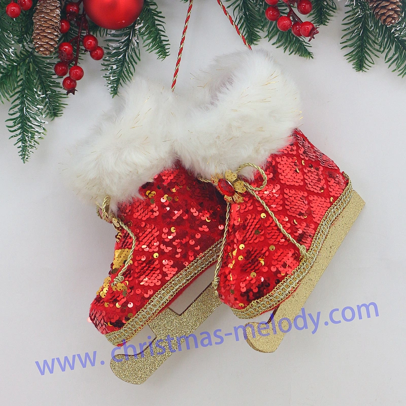 20*20cm Ice skate wreath  ice skate door hanger  ice skate decor