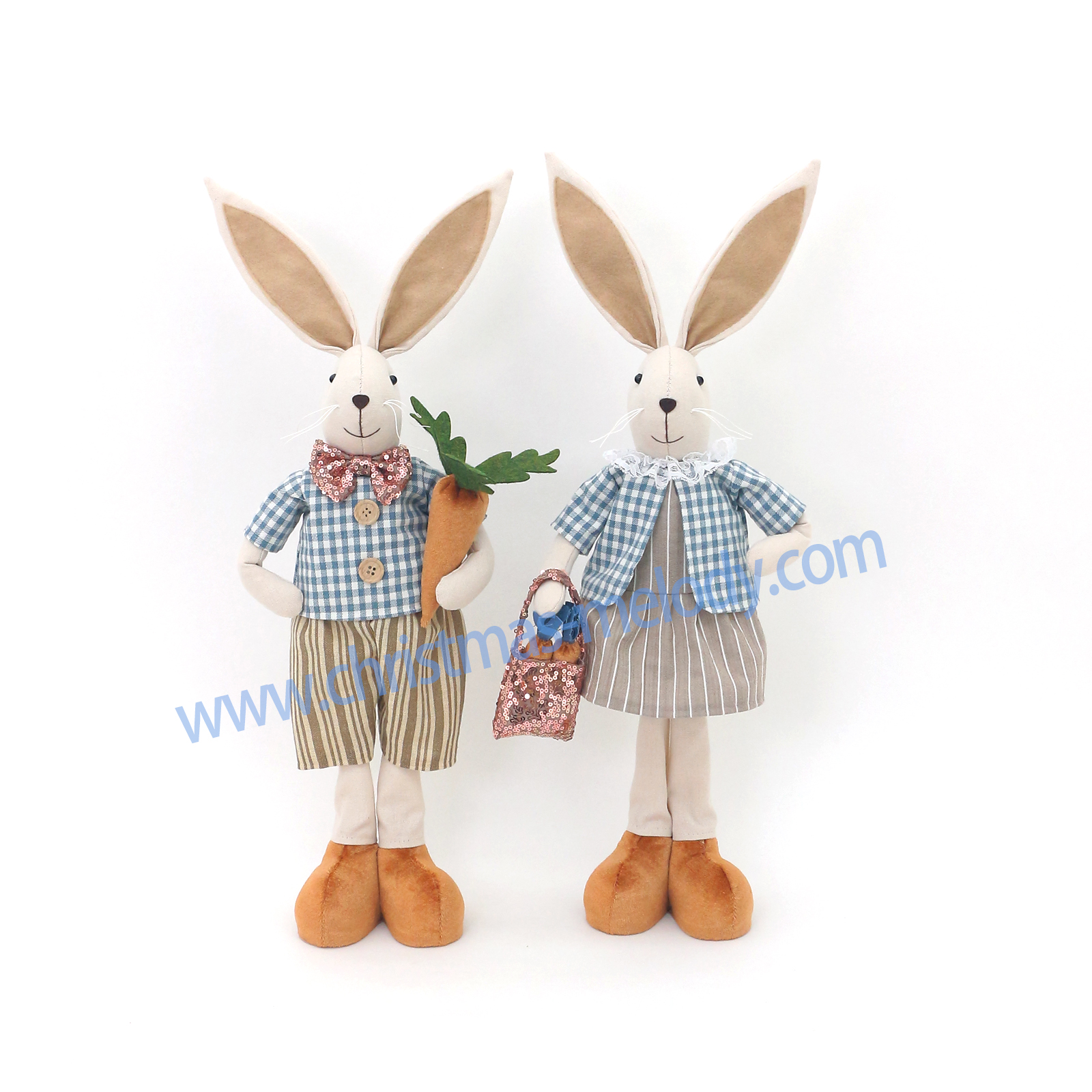 44CM Christmas Rabbit/Bunny Decoration