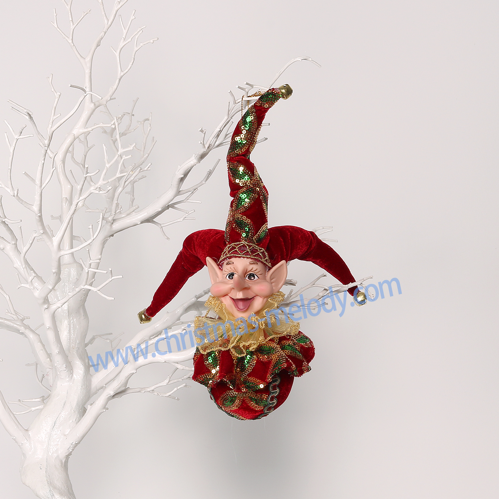28cm elf decoration ball with long nose