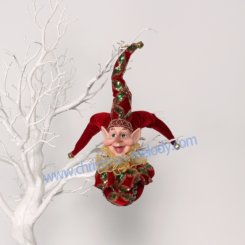 28cm elf decoration ball with long nose