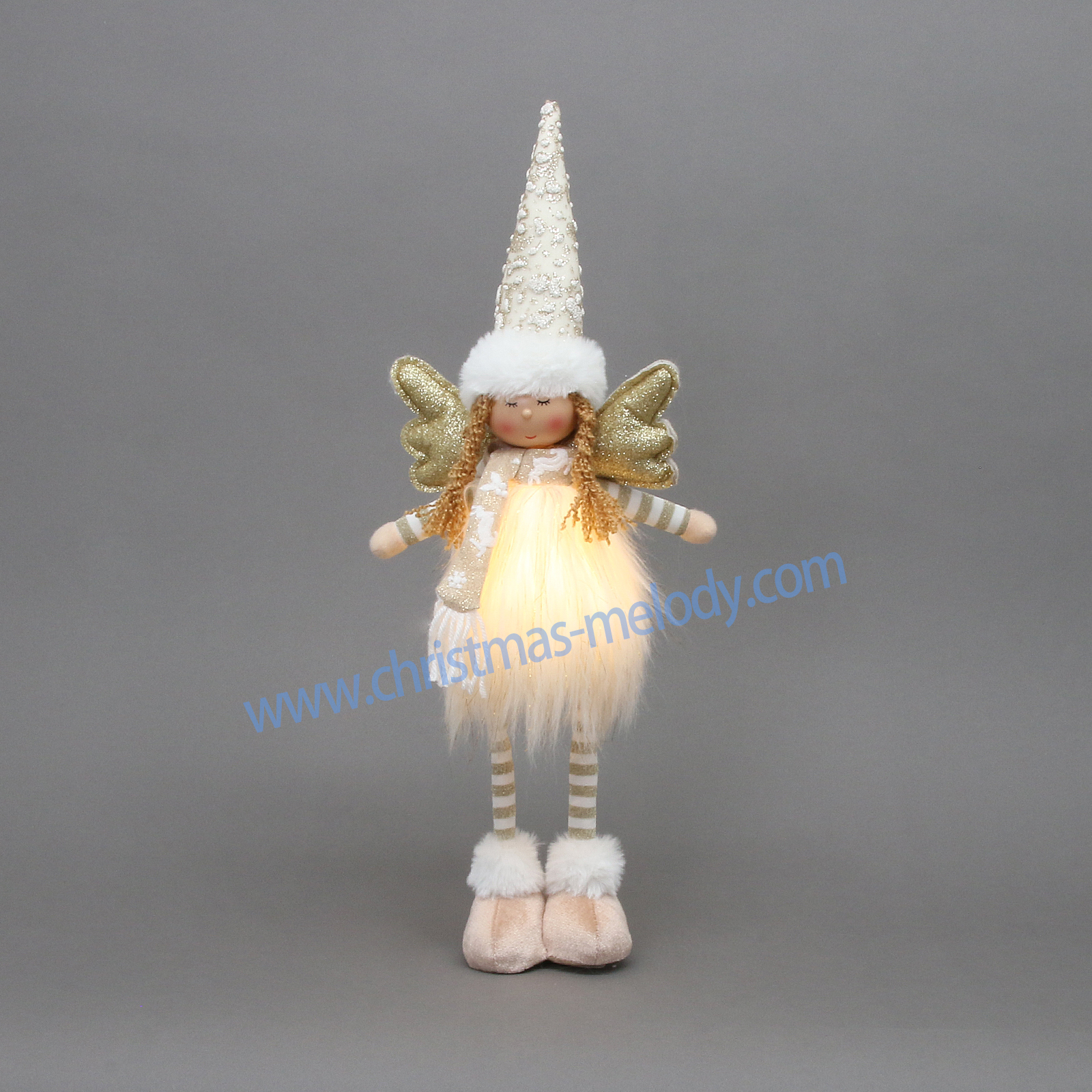 55CM  Little girl with lamp ornaments