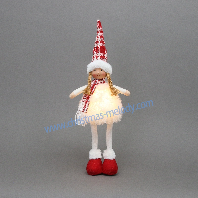 55CM  Little girl with lamp ornaments