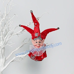 28cm elf decoration ball with long nose