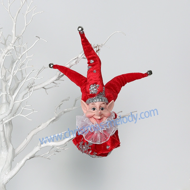 28cm elf decoration ball with long nose