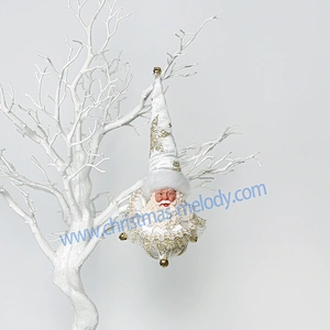 28CM Home Decor Christmas Hanging Decoration Ornaments with santa's face