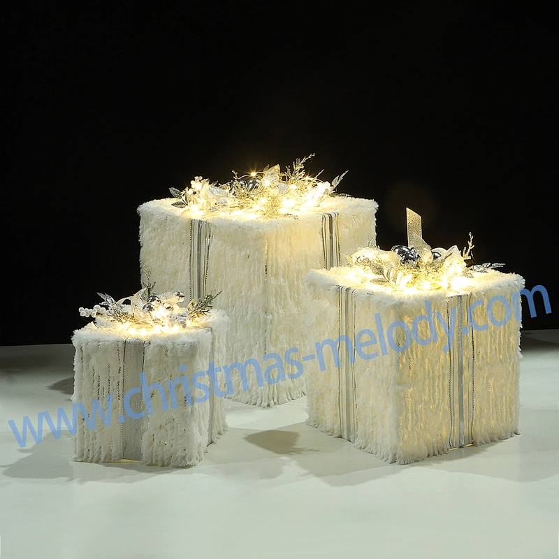 20*20*25CM Gift box with lamp,one set three pieces