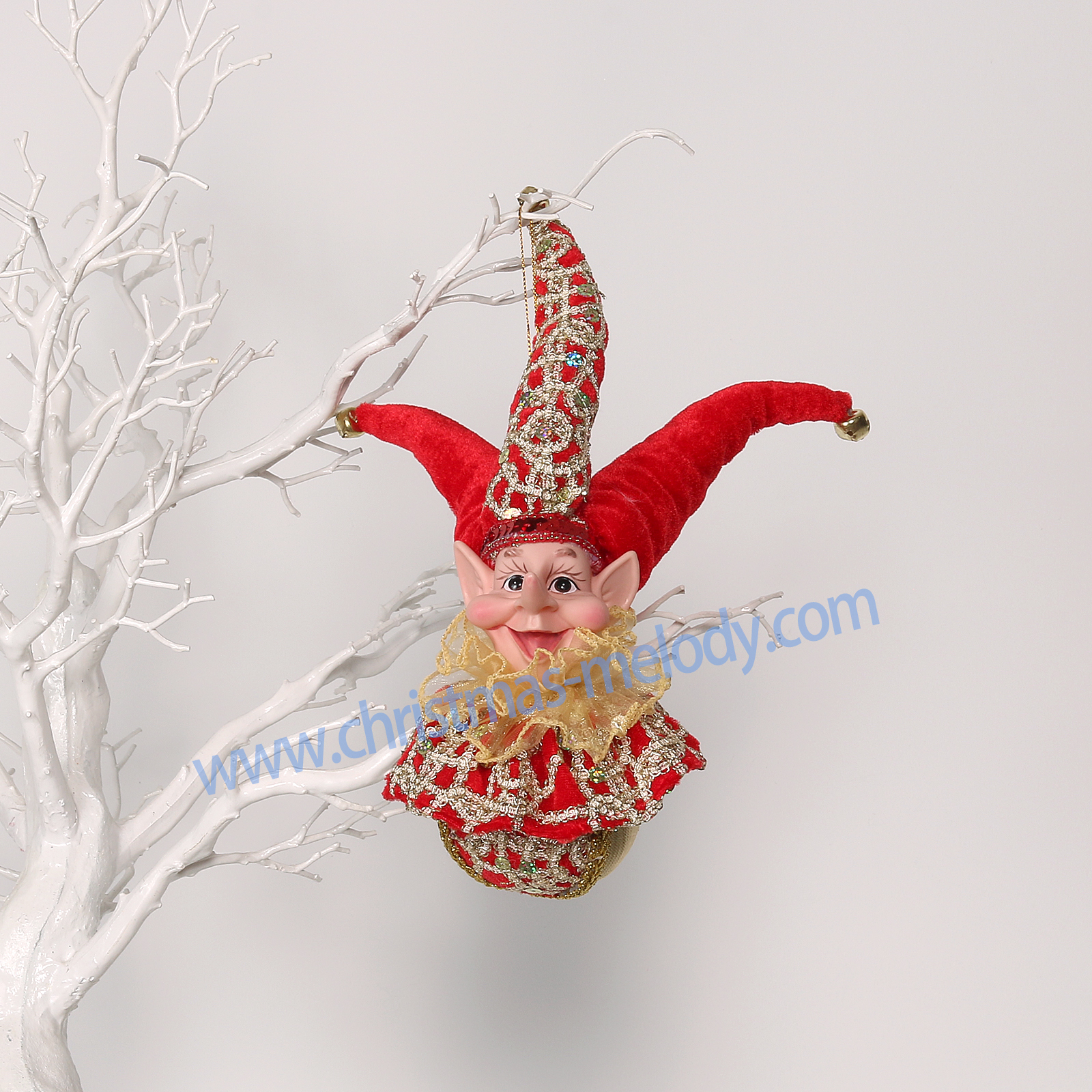 28cm elf decoration ball with long nose