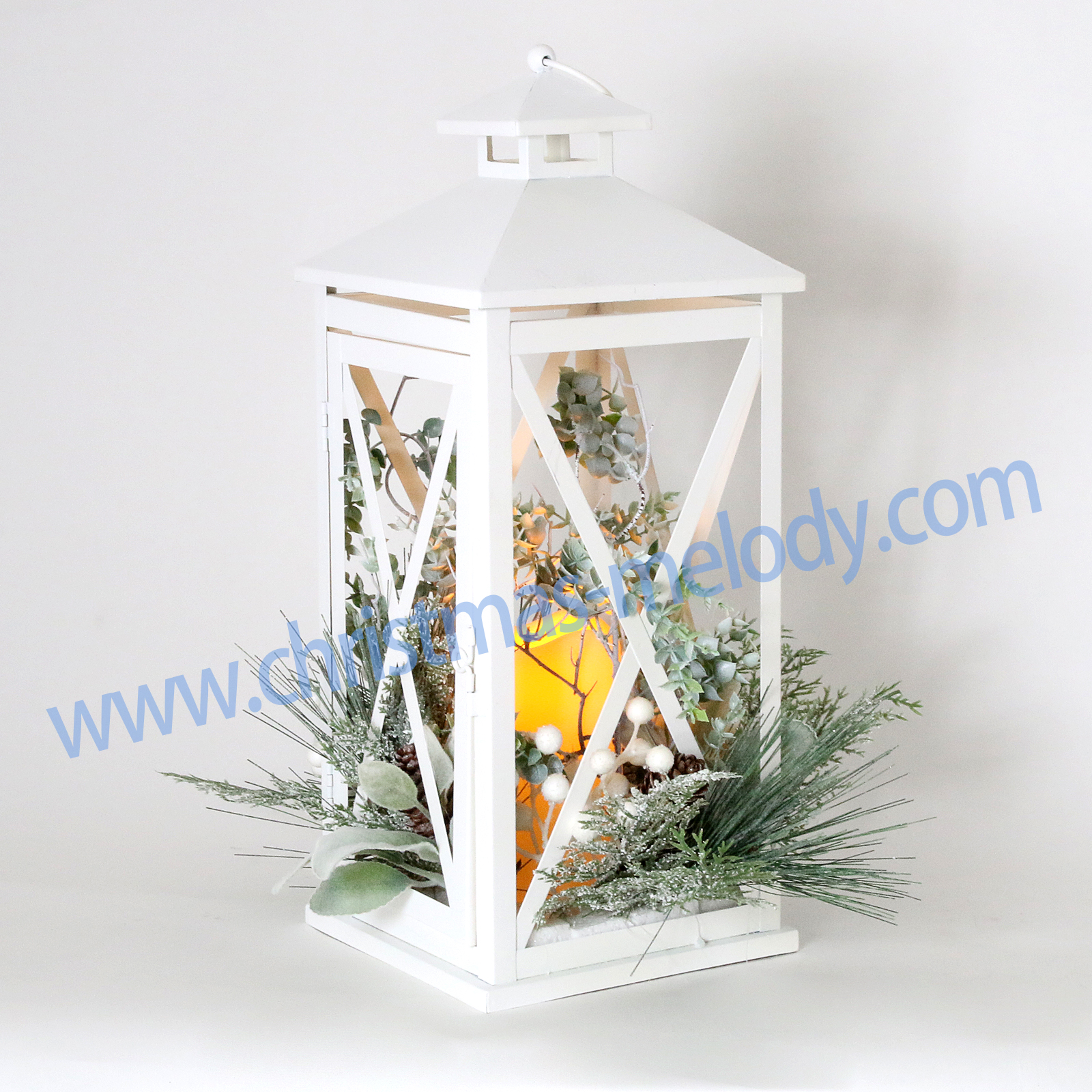 42*18CM Barn lanterns with Christmas lights