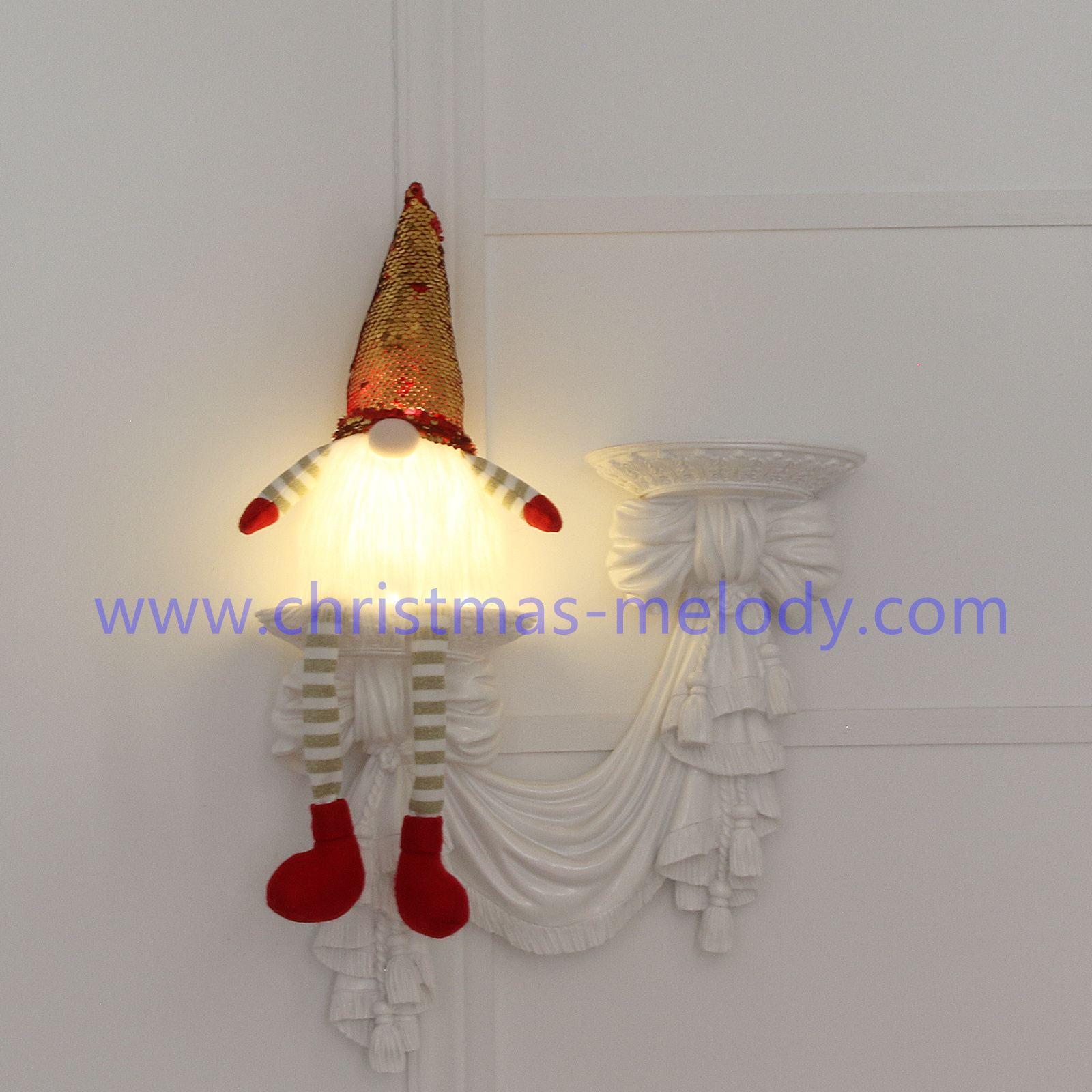 Christmas goblins with lights