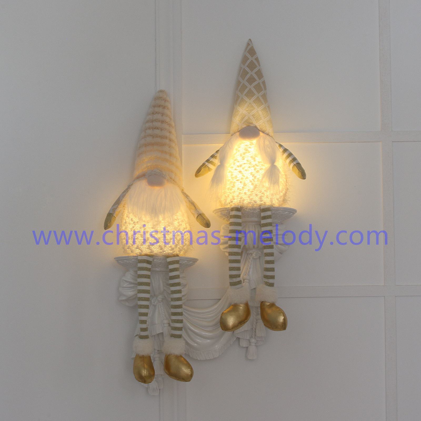Christmas goblins with lights
