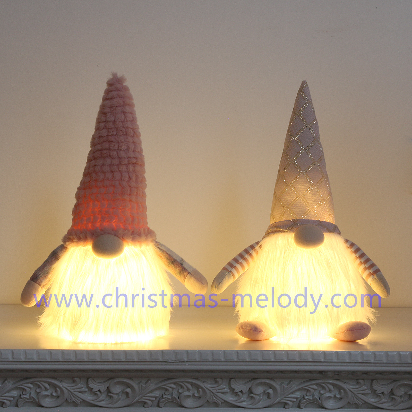 Christmas goblins with lights