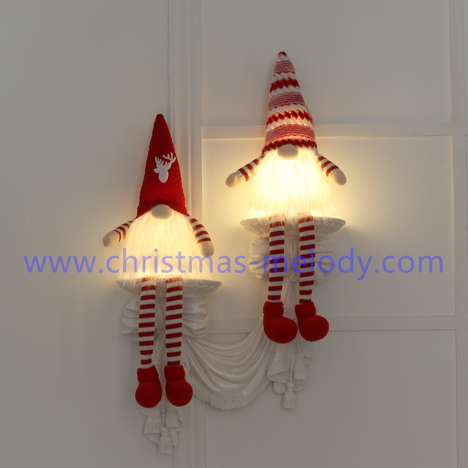 Christmas goblins with lights