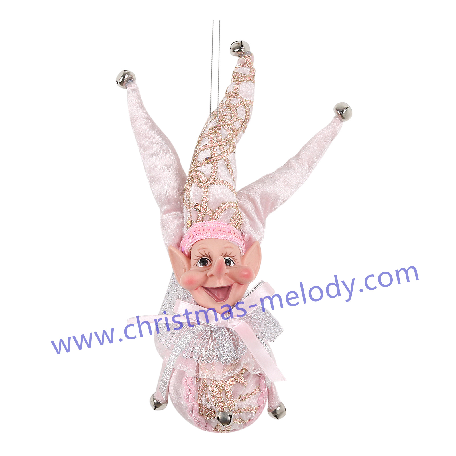 30cm elf decoration ball with long nose