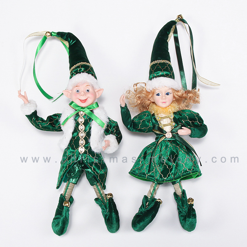 45CM Christmas boy and girl decoration elves