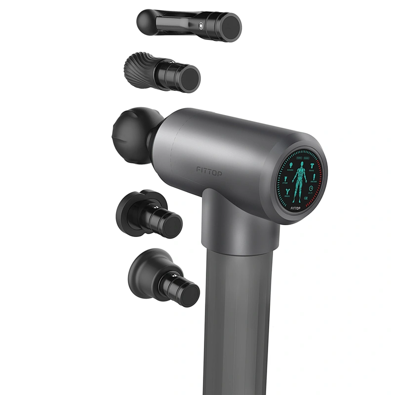 Intelligent Skin Friendly Massage Gun with 5 Different Massage Heads