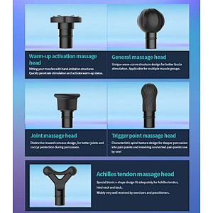 Muscle Massager Deep Tissue Percussion 5 Head Mode Massage Portable Massage Gun