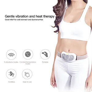 Multifunctional electric abdominal massage machine with heat massager rechargeable