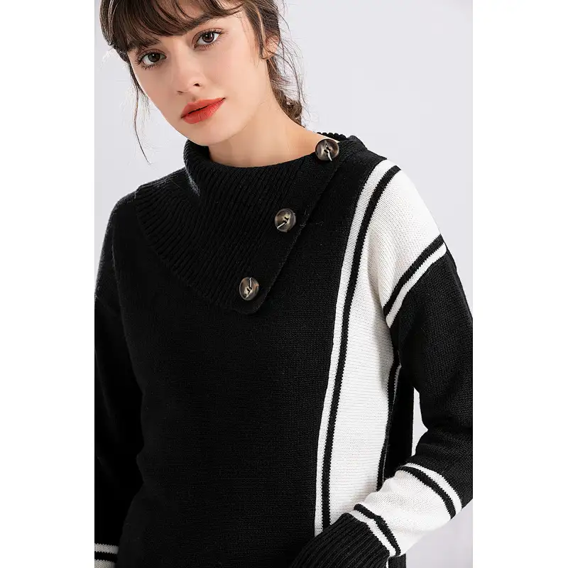 High Quality Fashion Winter Pullover Luxury Women Soft Turtleneck 100% Merino Wool Sweaters