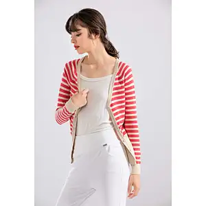 Sweater Jacket Womens V-neck Cardigan Top,Manufacturer Long Sleeve V Neck Sweater Cardigan