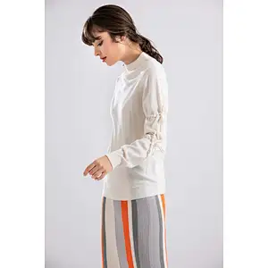Cheap Neck Turtleneck Side Split Loose Woman Sweater