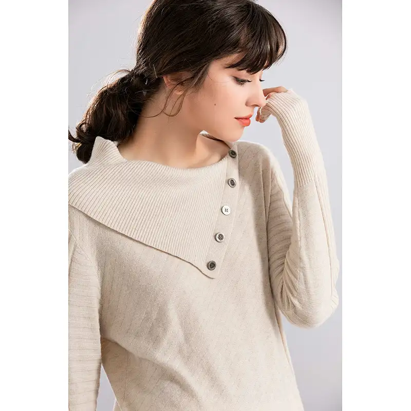 Latest Design Winter Oem-service Cashmere Mohair And Wool Mixed Pink Sweater Women