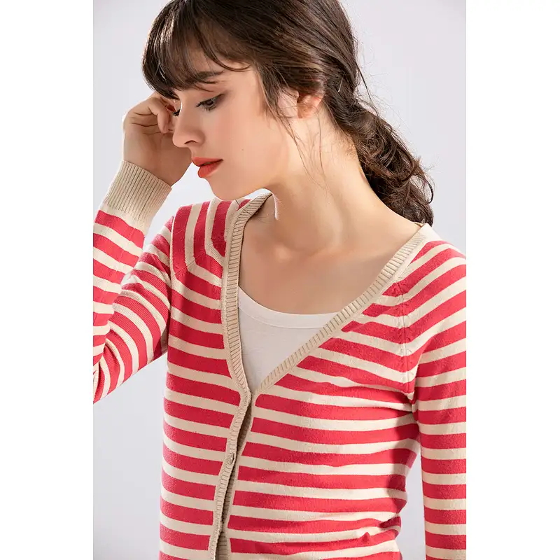Sweater Jacket Womens V-neck Cardigan Top,Manufacturer Long Sleeve V Neck Sweater Cardigan