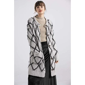 Newest design hot sale long coat cashmere sweater SWEATER COAT