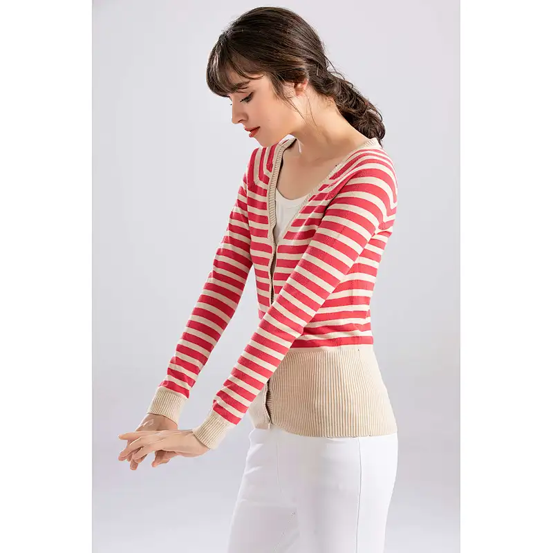 Sweater Jacket Womens V-neck Cardigan Top,Manufacturer Long Sleeve V Neck Sweater Cardigan