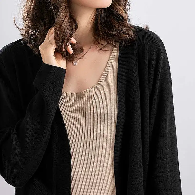 Cardigan Sweaters Women Knitted Coat Womens Sweater Top Feminine Clothes Long Sleeve Warm Jacket Korean Style Autumn Winter