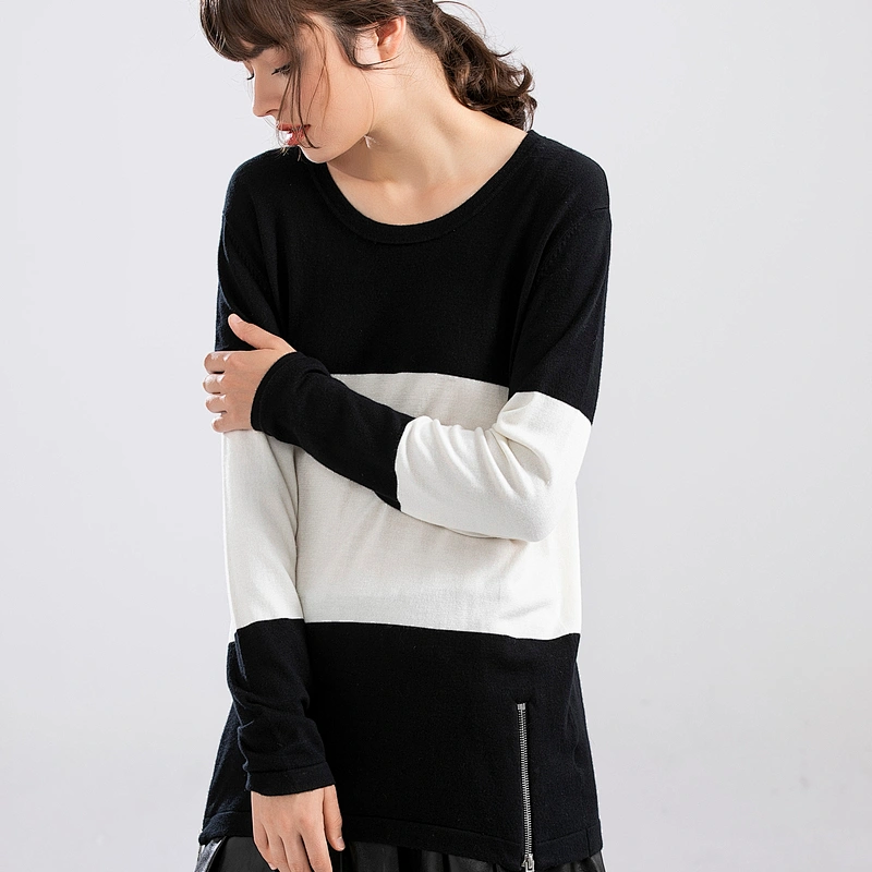 Skillful Manufacture O-neck Woman Winter Pullover Knit Sweater