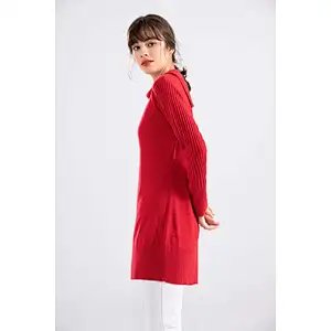 Wholesale Winter Casual Cable Long Sleeve Knit Thick Women Acrylic Sweater