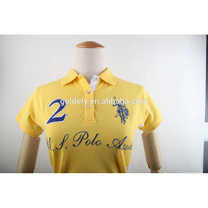 AUS embroidery applique men's and women's polo shirt wholesale