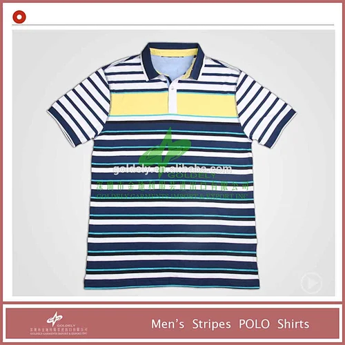 Cheap Polyester Pinstripe Polo Shirt Wholesale for Boy