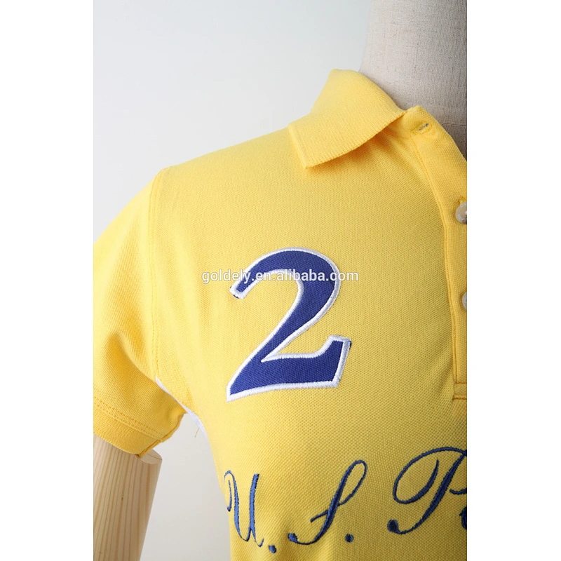 AUS embroidery applique men's and women's polo shirt wholesale