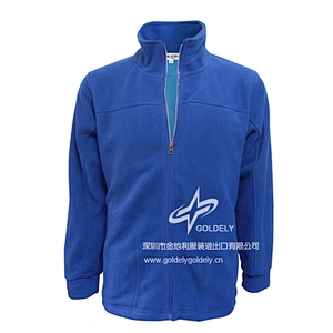 Manufacture Men's polar fleece coat with zipper up