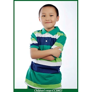 High quality cotton polo shirts for kids/China manufacturer printed shiripe polo shirt
