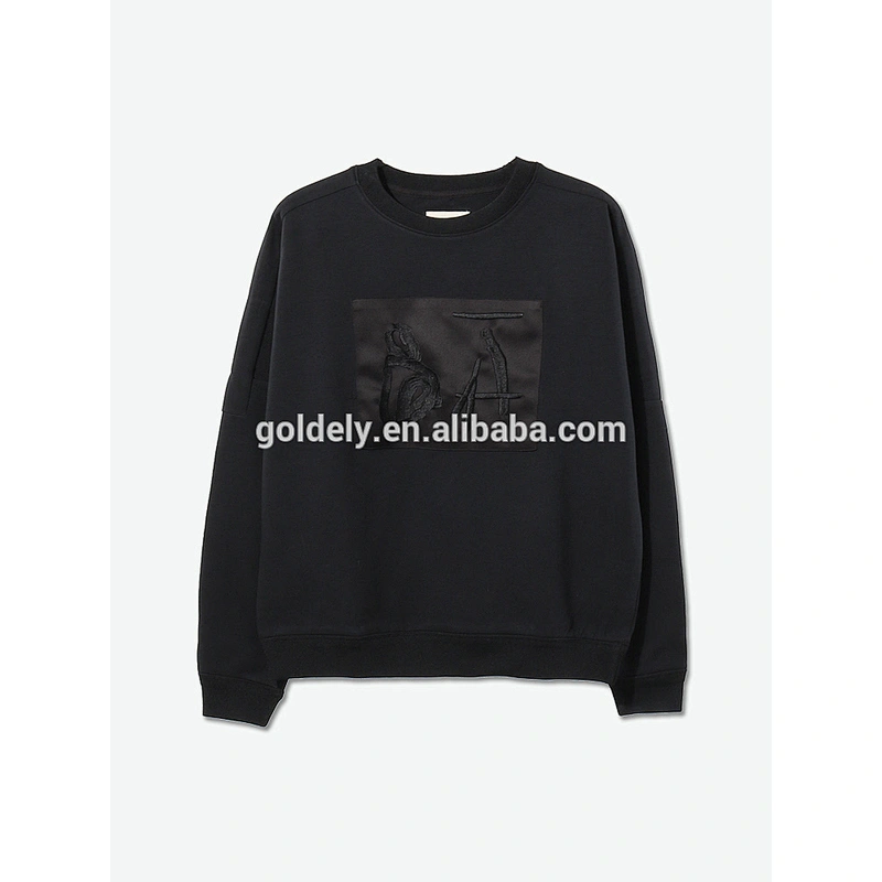 2017 design cotton black sweatshirt made for men women cool style