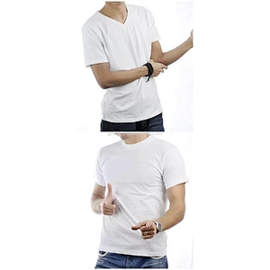 Round short sleeve blank velvet men t shirts for size M-XXL