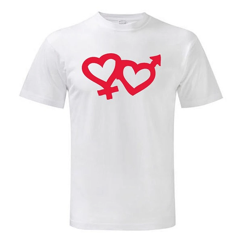 Hot Sale 2014 Summer Newest Design Cotton T-shirt Sportswear Love Couple T-shirt