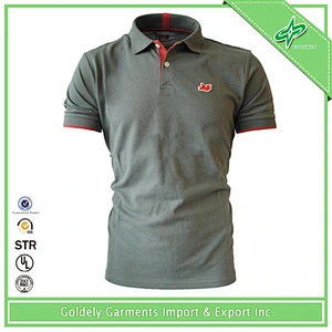 Wholesale Contrast Color Polo Shirt Designs For Men