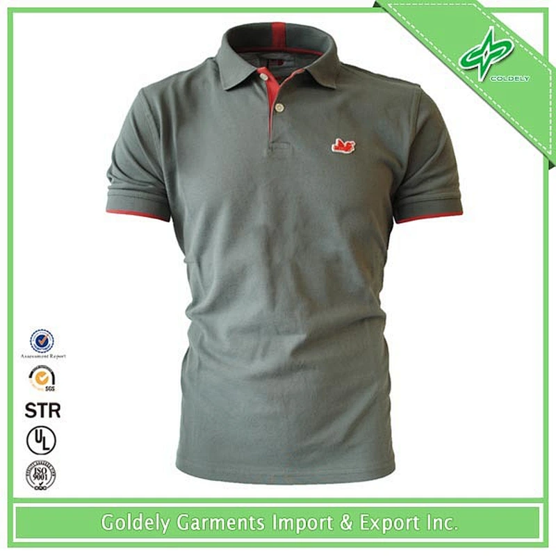 Wholesale Contrast Color Polo Shirt Designs For Men