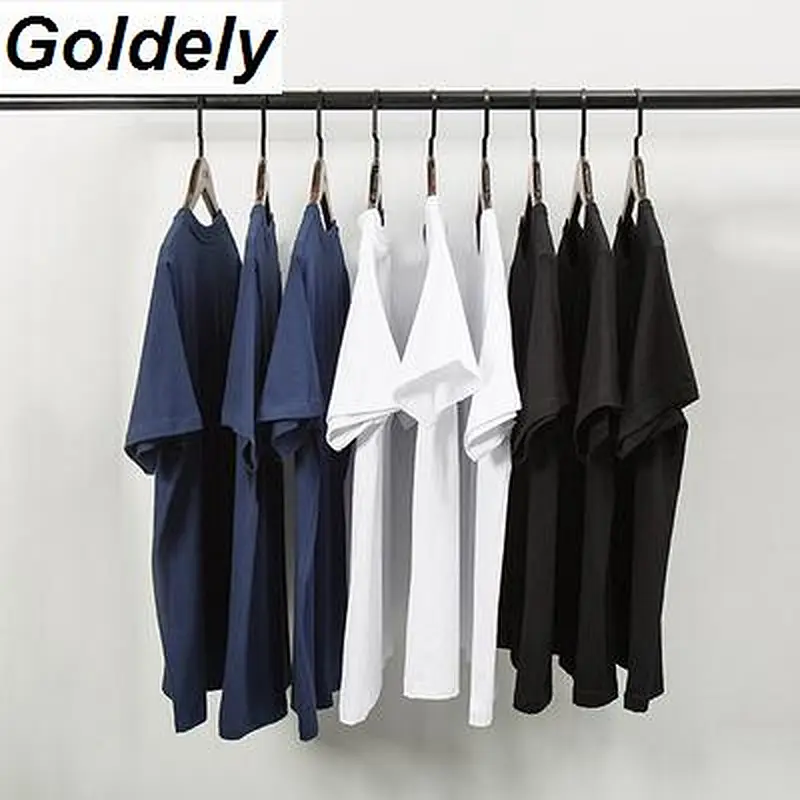 Short sleeve Pure cotton loose blank t shirt