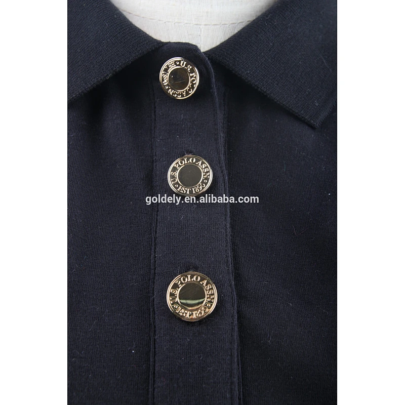 Plain nevy embroidery applique polo shirt manufacturing