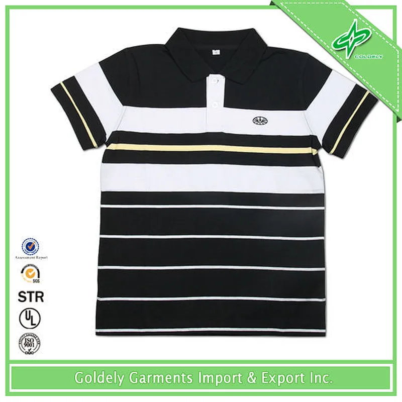 Hot Sale Double Mercerized Cotton Men's High Quality Color Combination Polo T Shirt