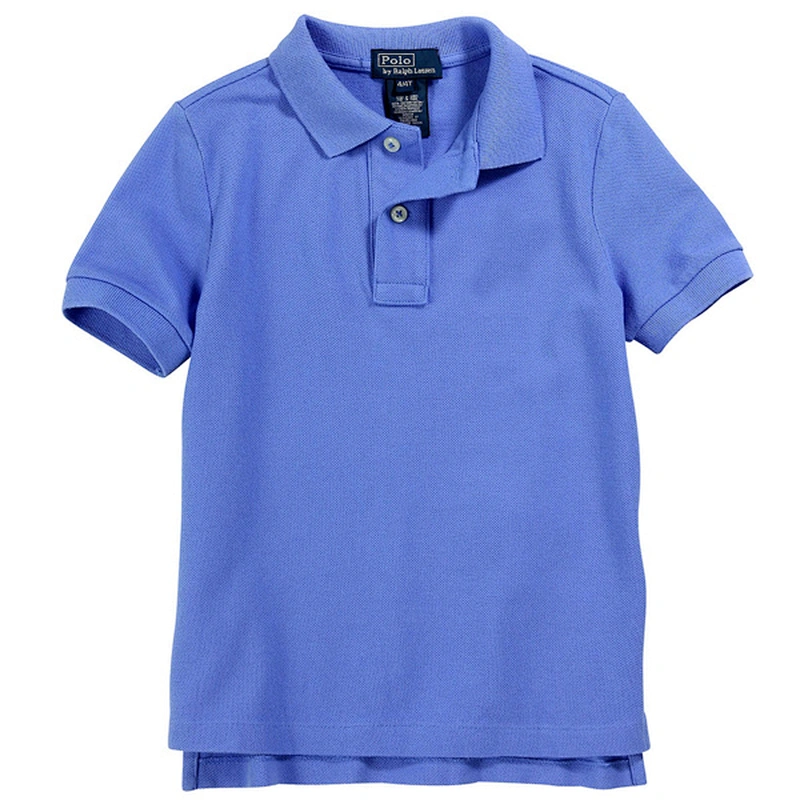 2012 Newest Fashion Style Washed Polo Shirts For Men Dark Blue Color With Hem Slit