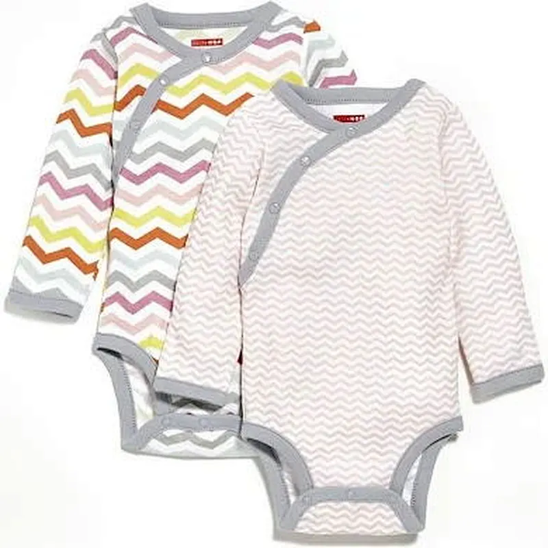 baby clothing summer full sleeve striped cotton romper
